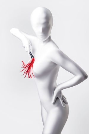 Флоггер плеть красно-черная Anonymo